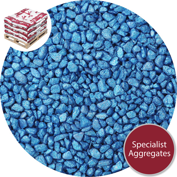 Rounded Gravel Nuggets - Starburst Blue